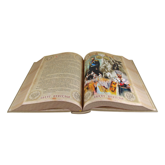 Книга в кожаном переплете "Russia. History of Motherland. 862-2020" на английском языке